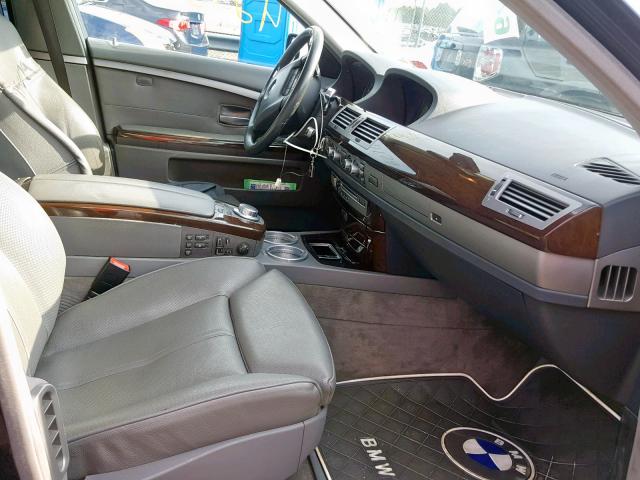 WBAHN83507DT66325 - 2007 BMW 750 BLUE photo 5