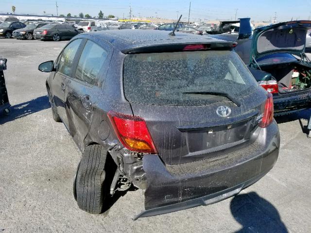 VNKKTUD33GA059504 - 2016 TOYOTA YARIS L GRAY photo 3