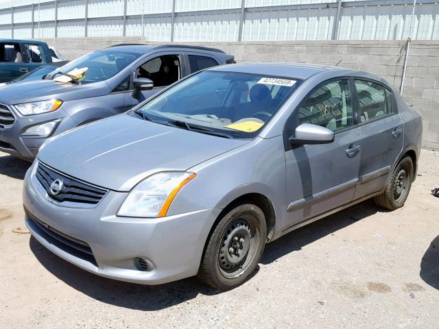 3N1AB6AP3CL745512 - 2012 NISSAN SENTRA 2.0 SILVER photo 2