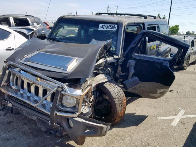 5GTDN136X68205126 - 2006 HUMMER H3 BLACK photo 2