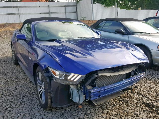 1FATP8FF4F5323679 - 2015 FORD MUSTANG GT BLUE photo 1