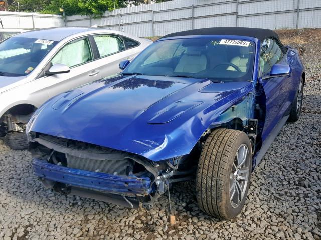 1FATP8FF4F5323679 - 2015 FORD MUSTANG GT BLUE photo 2