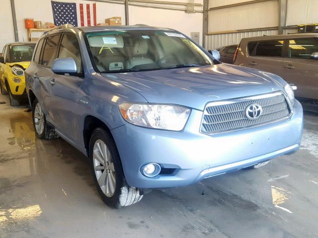 JTEEW44A282014038 - 2008 TOYOTA HIGHLANDER BLUE photo 1