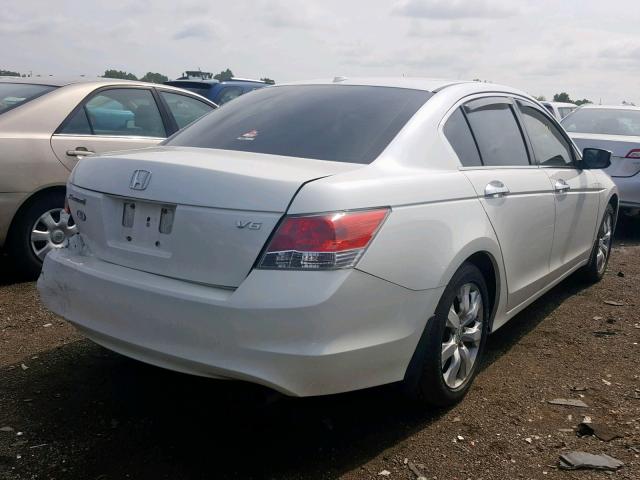 1HGCP36818A084084 - 2008 HONDA ACCORD EXL WHITE photo 4