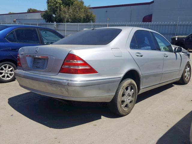 WDBNG75J3YA068096 - 2000 MERCEDES-BENZ S 500 SILVER photo 4