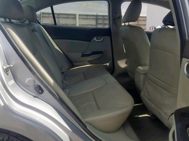 2HGFB2F96CH528181 - 2012 HONDA CIVIC EXL 银色 照片 6