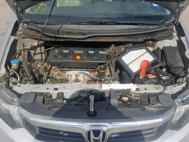 2HGFB2F96CH528181 - 2012 HONDA CIVIC EXL 银色 照片 7