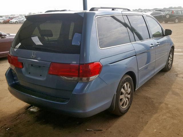 5FNRL3H69AB040539 - 2010 HONDA ODYSSEY EX BLUE photo 4