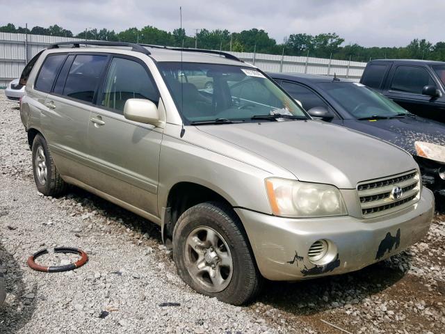 JTEHD21A010006095 - 2001 TOYOTA HIGHLANDER GOLD photo 1