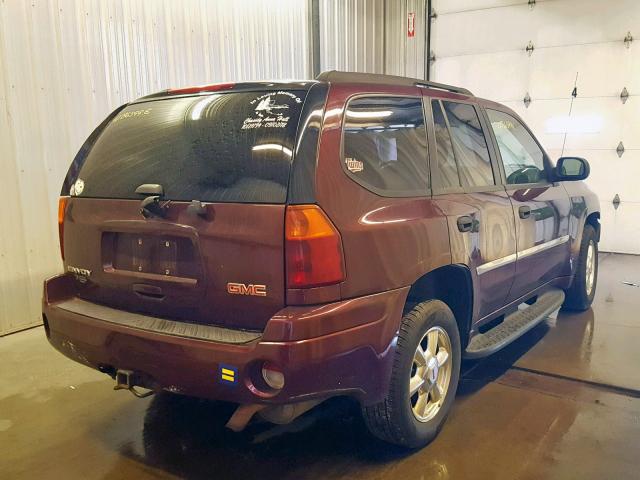 1GKDT13S872267840 - 2007 GMC ENVOY RED photo 4