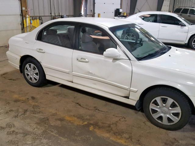 KMHWF25S25A117493 - 2005 HYUNDAI SONATA GL WHITE photo 9