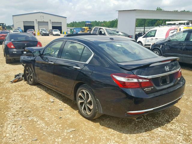 1HGCR3F87GA020415 - 2016 HONDA ACCORD EXL BLACK photo 3