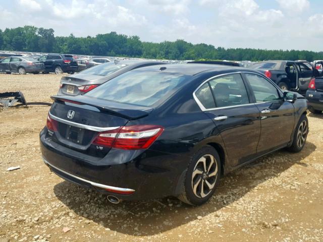 1HGCR3F87GA020415 - 2016 HONDA ACCORD EXL BLACK photo 4