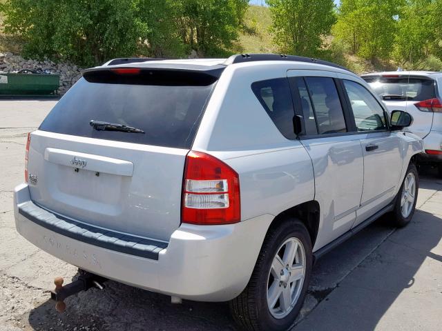 1J8FF47W58D778463 - 2008 JEEP COMPASS SP ვერცხლისფერი ფოტო 4