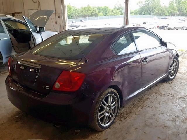 JTKDE177060094457 - 2006 TOYOTA SCION TC BURGUNDY photo 4