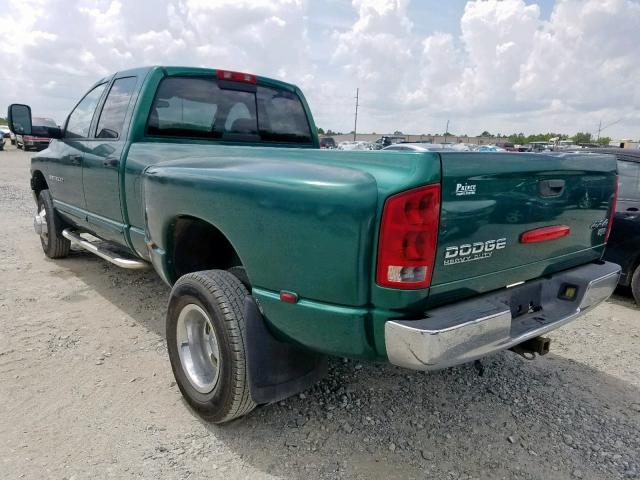 3D3MU48603G744470 - 2003 DODGE RAM 3500 S GREEN photo 3