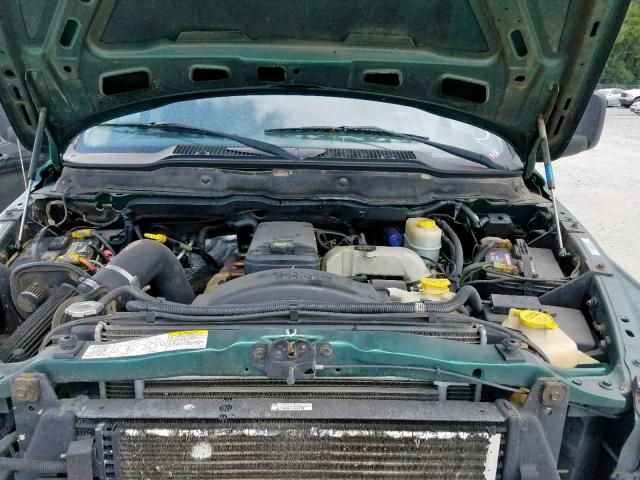 3D3MU48603G744470 - 2003 DODGE RAM 3500 S GREEN photo 7