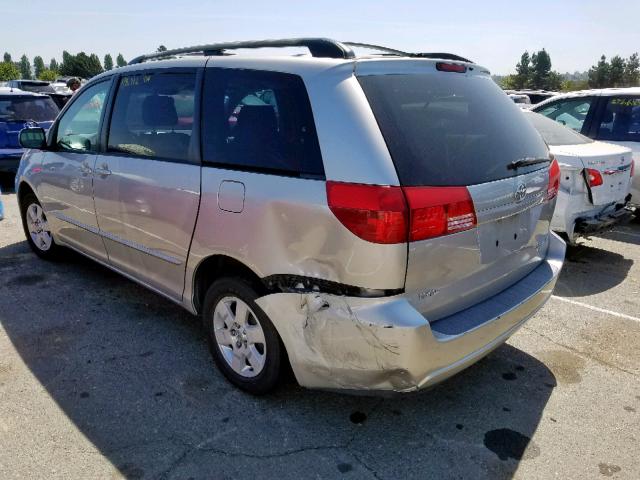 5TDZA23C44S056516 - 2004 TOYOTA SIENNA CE GRAY photo 3