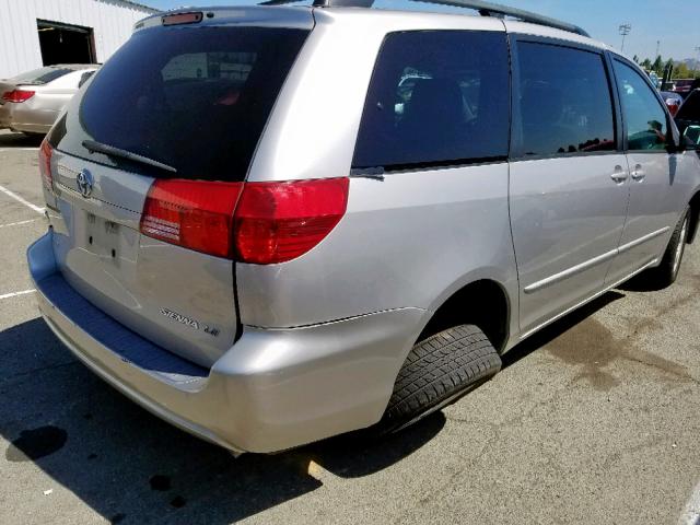 5TDZA23C44S056516 - 2004 TOYOTA SIENNA CE GRAY photo 4