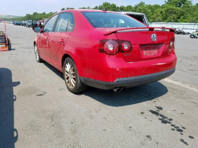 3VWRA71K08M159796 - 2008 VOLKSWAGEN JETTA WOLF RED photo 3