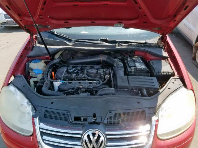 3VWRA71K08M159796 - 2008 VOLKSWAGEN JETTA WOLF RED photo 7