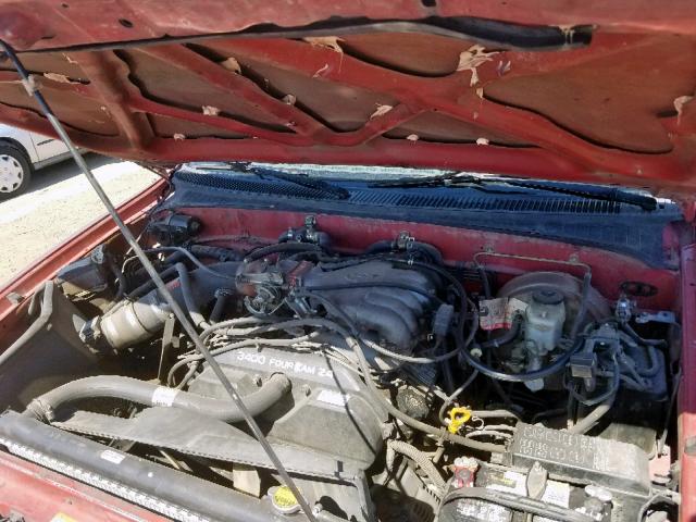 JT4UN24D4V0040519 - 1997 TOYOTA T100 XTRAC BURGUNDY photo 7