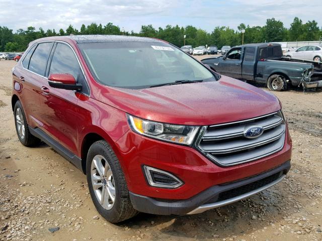 2FMPK3J80GBC00234 - 2016 FORD EDGE SEL RED photo 1