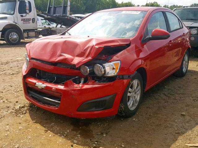 1G1JA5SH9C4132245 - 2012 CHEVROLET SONIC LS RED photo 2