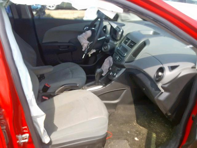 1G1JA5SH9C4132245 - 2012 CHEVROLET SONIC LS RED photo 5