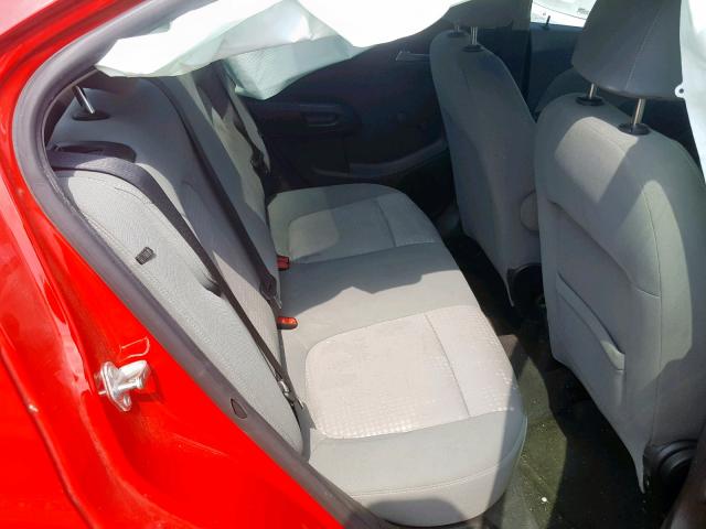 1G1JA5SH9C4132245 - 2012 CHEVROLET SONIC LS RED photo 6