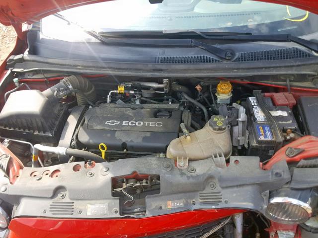1G1JA5SH9C4132245 - 2012 CHEVROLET SONIC LS RED photo 7