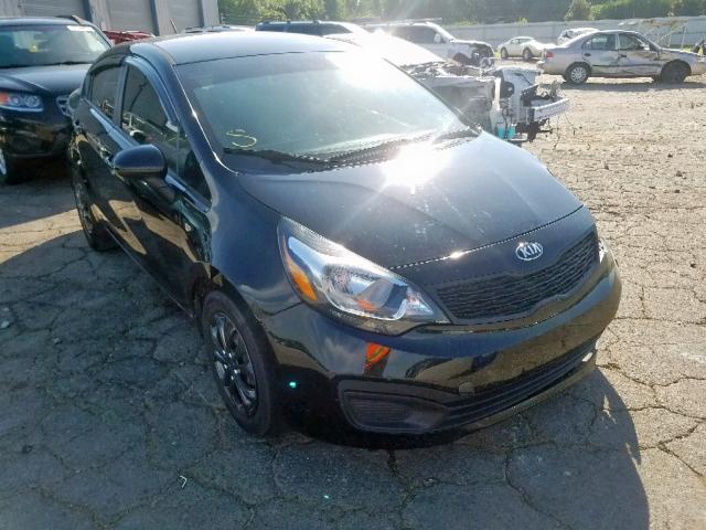 KNADM4A33E6349256 - 2014 KIA RIO LX BLACK photo 1