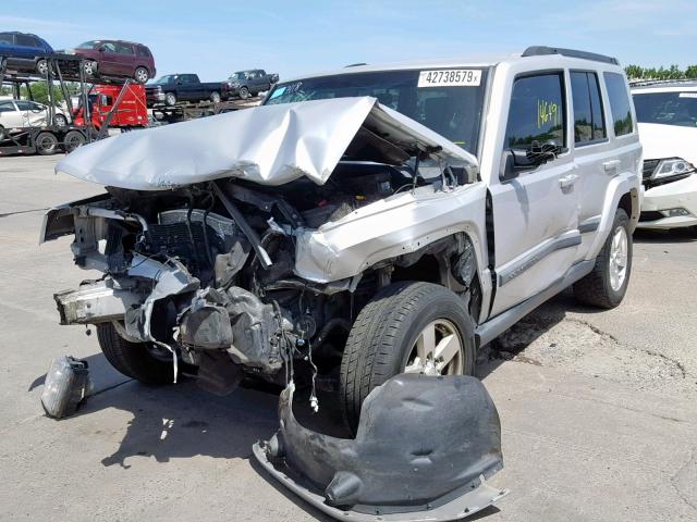 1J8HG48K48C221714 - 2008 JEEP COMMANDER ვერცხლისფერი ფოტო 2