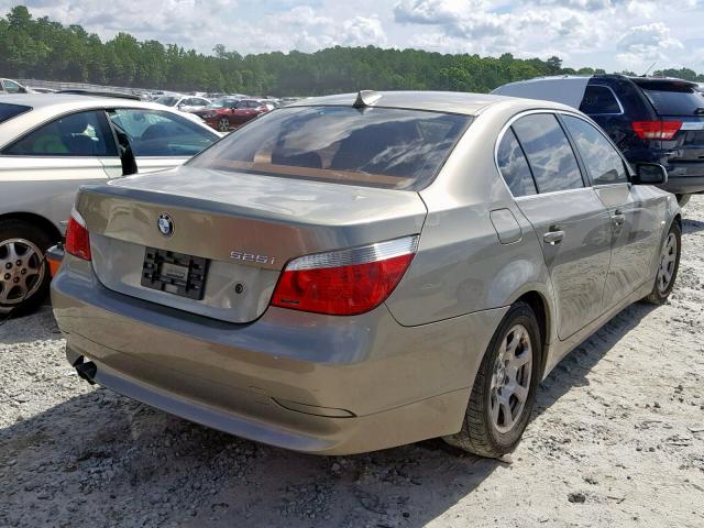 WBANE53556CK80983 - 2006 BMW 525 I GREEN photo 4