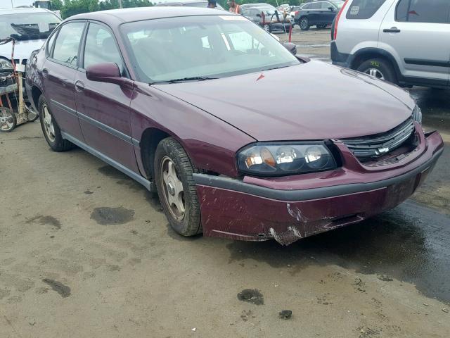 2G1WF52E439130607 - 2003 CHEVROLET IMPALA RED photo 1