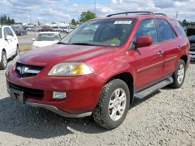 2HNYD18894H559954 - 2004 ACURA MDX TOURIN RED photo 2