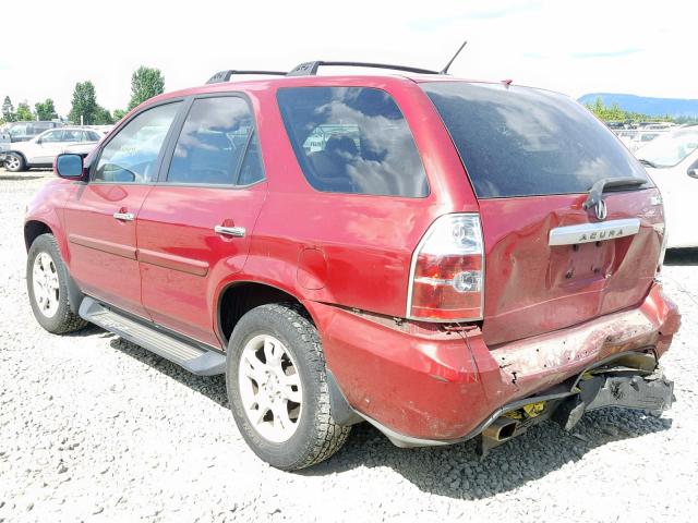 2HNYD18894H559954 - 2004 ACURA MDX TOURIN RED photo 3