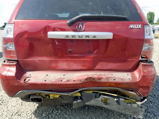 2HNYD18894H559954 - 2004 ACURA MDX TOURIN RED photo 9