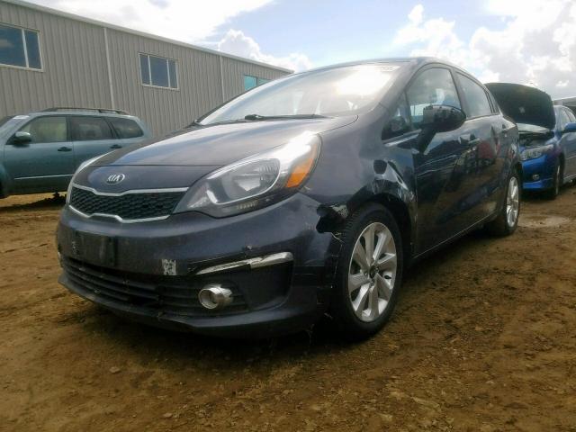 KNADN4A38G6540431 - 2016 KIA RIO EX GRAY photo 9