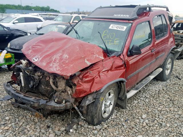 5N1ED28Y54C625848 - 2004 NISSAN XTERRA XE RED photo 2