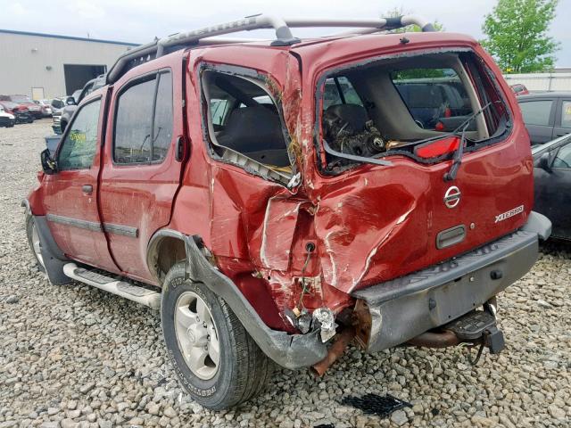 5N1ED28Y54C625848 - 2004 NISSAN XTERRA XE RED photo 3