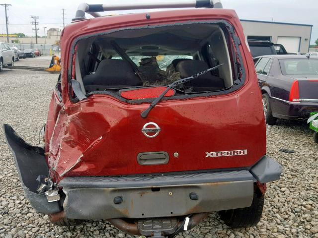 5N1ED28Y54C625848 - 2004 NISSAN XTERRA XE RED photo 9