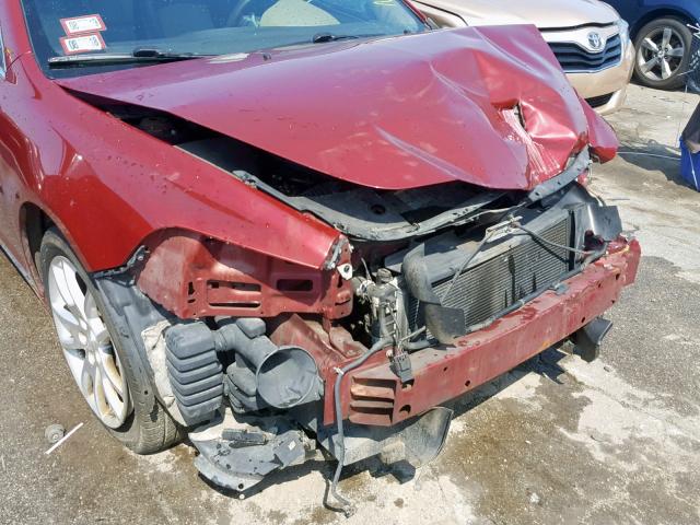 1G1ZK57B79F119639 - 2009 CHEVROLET MALIBU LTZ ბურგუნდია ფოტო 9