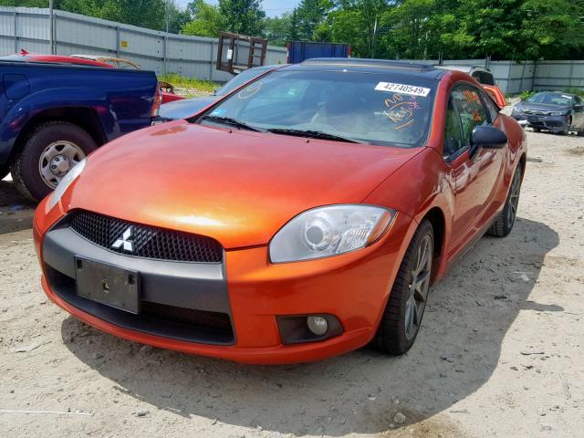 4A31K5DF3CE007961 - 2012 MITSUBISHI ECLIPSE GS ORANGE photo 2