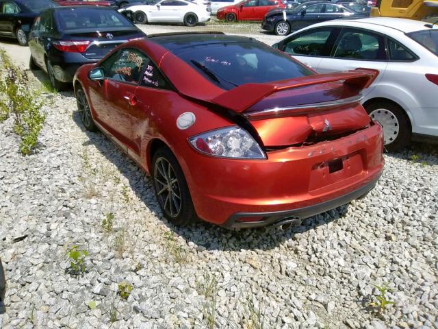 4A31K5DF3CE007961 - 2012 MITSUBISHI ECLIPSE GS ORANGE photo 3