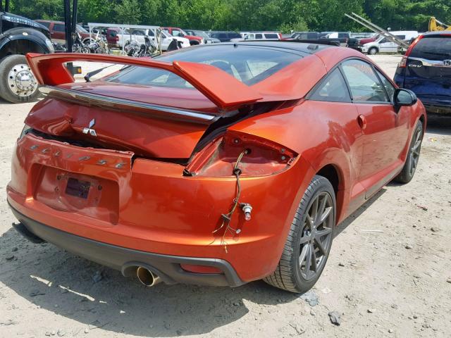 4A31K5DF3CE007961 - 2012 MITSUBISHI ECLIPSE GS ORANGE photo 4