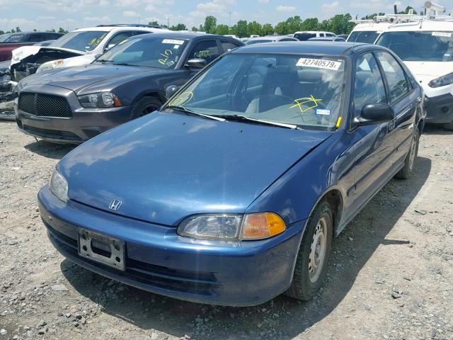 1HGEG8549RL006159 - 1994 HONDA CIVIC DX BLUE photo 2