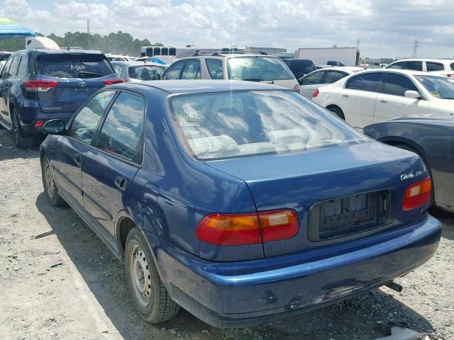 1HGEG8549RL006159 - 1994 HONDA CIVIC DX BLUE photo 3