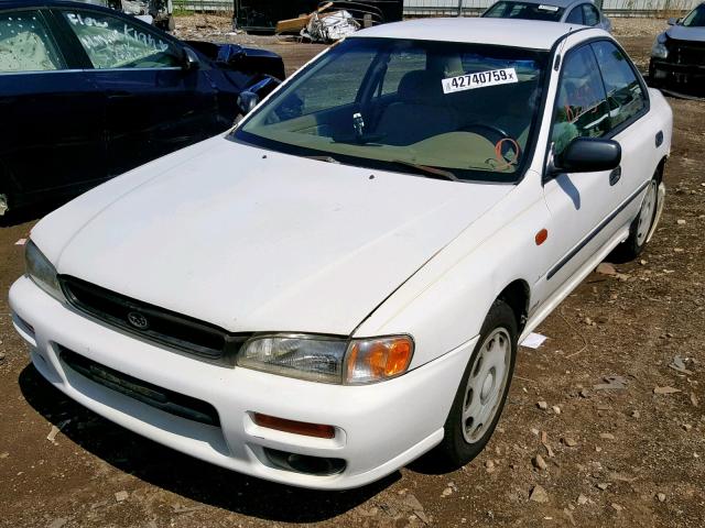 JF1GC4354VH511052 - 1997 SUBARU IMPREZA L WHITE photo 2