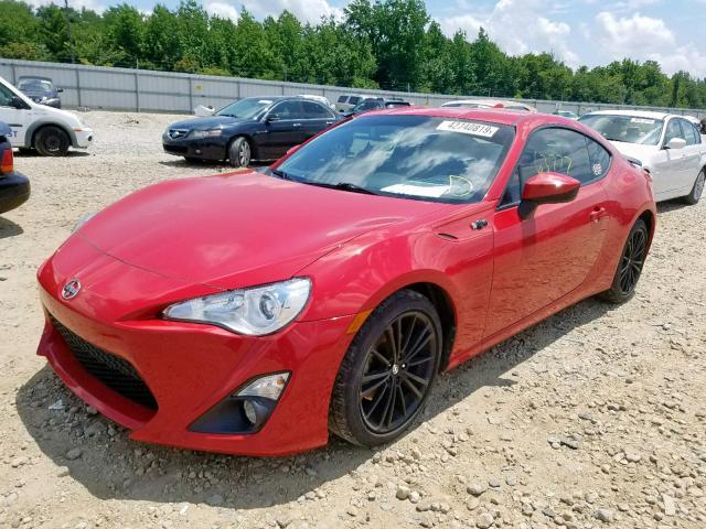 JF1ZNAA12G9702080 - 2016 TOYOTA SCION FR-S RED photo 2